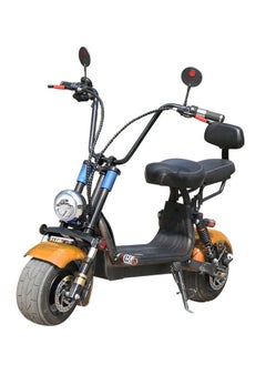 اشتري Small Harley two seat big tires with BT 1000w 60KM/H high power two wheels adult electric scooter motorcycle | orange في الامارات