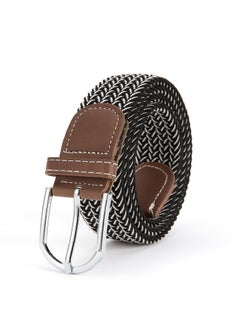 اشتري New Canvas Belt Needle Buckle Elastic Woven Waistband في السعودية