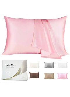 Buy SpireHues Luxurious Mulberry Silk Pillowcase, 19 Momme Queen Size, Hair and Skin Beauty, Hypoallergenic, 600TC, Hidden Zipper in Saudi Arabia