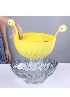 اشتري Colander Strainer Bowl Sturdy Salad Mixing With Kitchen for Pasta Vegetable Fruits Berry Noodle Meat BPA Free Dishwasher Safe في السعودية