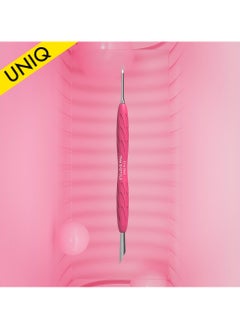 Buy Manicure pusher Gummy with silicone handle - UNIQ 11 | TYPE 2 (beveled and loop pusher) in UAE