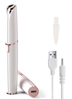 Buy Eyebrow Hair Remover, Rechargeable Eyebrow Trimmer for Women,Portable Ladies Nose Hair Trimmer Painless Face Hair Remover for Upper Lips/Chin/Brow/Body with Led Light Great Gift for Women in UAE