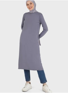 Buy Round Neck Knitted Tunic in UAE