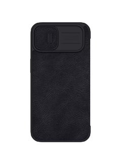 Buy Qin Pro Leather Back Cover Case for Apple iPhone 14 Plus 6.7 Inch 2022 Black in Egypt
