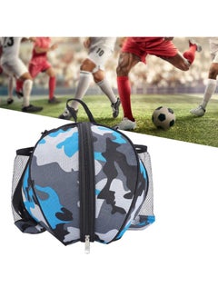 اشتري Soccer Bags, Sports Ball Round Bag with Single Shoulder Strap Design, Portable Football Storage Pouch for Basketball Softball Volleyball Carrier Holder في الامارات