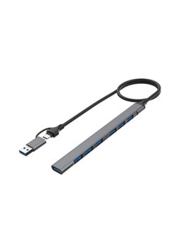 Buy OTN-UCA9702 USB C + USB 3.0 to 7 USB Ports for MacBook Pro, iMac 2021, USB Splitter Aluminum Alloy in Egypt