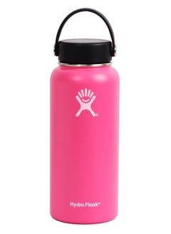 Buy Stainless Steel Vacuum Insulated Water Bottle Outdoor Sports Kettle Thermos Cup 946ml 32oz Pink in Saudi Arabia