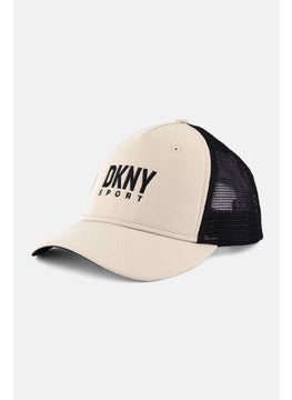 Buy Men Embroidered Logo Baseball Cap, Beige/Black in Saudi Arabia