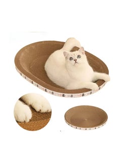 Buy Cardboard Cat Scratch Board Large Scratching Pad with Catnip for Indoor Cats in Egypt