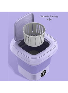 Buy Folding Bucket Washing Shoes Machine Portable Turbine Washer in Saudi Arabia