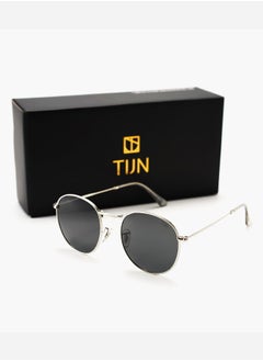 اشتري TIJN Retro Extra Large Round Frame Sunglasses Black في السعودية