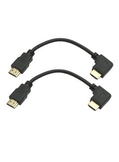 Buy 8K Hdmi 2.1 Cable Right Angled 2Pack 8Inch Short 90 Degree 8K Hdmi Cable 2.1 Hdmi Male To Male Right Angle 48Gpbs8K@60Hz 4K@120Hz 144Hz Earc Hdr10 4:4:4 Hdcp 2.2 in UAE