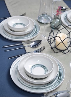 Buy Mirena 12-Piece 4-Serving Porcelain Dinnerware Set in Saudi Arabia