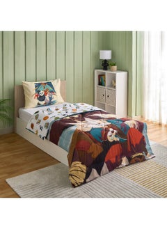 Buy Kung Fu Panda 2-Piece Single Comforter Set 220 x 135 cm in UAE