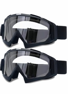 Buy Adult Dirt Bike Goggles,  2 Pack ATV Motorcycle Goggles for Youth, Windproof ATV Goggles, Dust Proof Racing Goggles in UAE