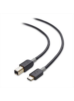 اشتري USB C Printer Cable 3.3 ft (USB C to USB B Cable, USB B to USB C Cable) Compatible with Printer, MIDI Controller, MIDI Keyboard and More in Black - 3.3 Feet في الامارات