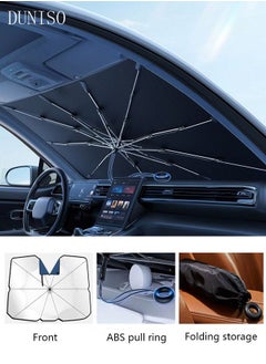 Buy Car Windshield Sunshade Umbrella Pull Ring Car Sun Shade Front Window Cover Foldable Sunshade Umbrella with Opening Design for UV Ray Block Sun Heat Protection for Most Vehicles in Saudi Arabia