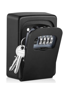 Buy Wall Mounted Key Lock Box Black in Saudi Arabia