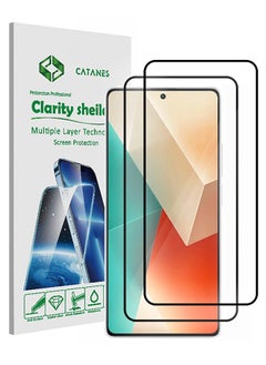 Buy 2 Pack For Xiaomi Redmi Note 13 Screen Protector Tempered Glass with 9H Hardness Anti-Scratch Glass flim Premium HD Clarity in UAE