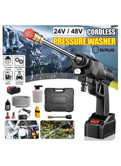 اشتري 48V Cordless Portable Washer Electric High Pressure Cleaner Machine 200W 30Bar Lithium Handheld Car Cleaning Device With Foam Generator Nozzle Water Pump (Case Pack) في الامارات