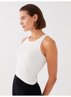 اشتري Women's Crew Neck Plain Seamless Sports Singlet في مصر