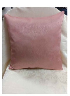 Buy Cushion Cover Dust-proof European Style Throw Pillow Cover Saffron Floor Cushion Cover Decorative Extra Large Pillowcase Pink Cotton Removable COVER, Insert not included Size 40 cm in UAE