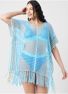 Buy Crochet Detail Beach Cover Up in Saudi Arabia