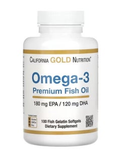 Buy Omega 3 With Premium Fish Oil100 Softgels in Saudi Arabia