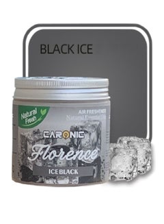 Buy Car Air Freshener Gel Natural Essential Oils Scent Ice Black in UAE