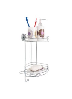 Buy Corner 2-Tier Vacuum Loc Caddy Chrome 20885100 in Saudi Arabia