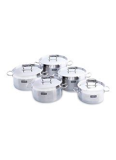 Buy Younesteel Stainless Steel Pots Set Of 10 in Egypt