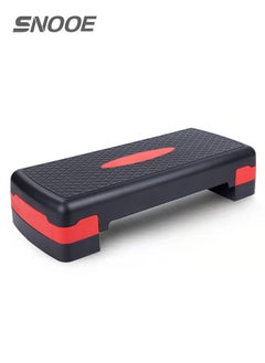 Buy Aerobic Stepper Fitness Equipment Steppers Adjustable Aerobic Step Gym Platform Exercise Board in Saudi Arabia