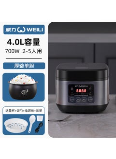 اشتري 3-5L Smart Rice Cooker 1-6 Person Non-Stick Power F1-black blue -4 liter spherical kettle single bladder في الامارات