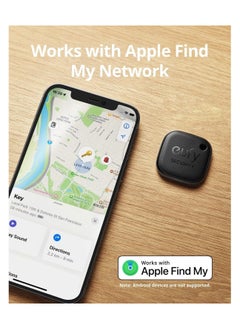 اشتري eufy Security SmartTrack Link (Black, 1-Pack), Android not Supported, Works with Apple Find My (iOS only), Key Finder, Bluetooth Tracker for Earbuds and Luggage, Phone Finder, Water Resistant. في مصر