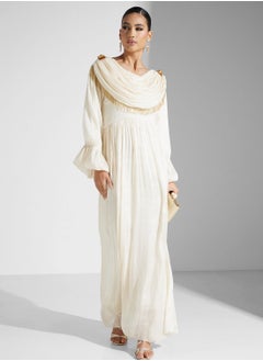 اشتري Pleated Zip Detail Dress في الامارات