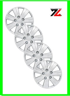 Buy Wheel Cover Taiwan (hubcaps) Pack of 4 SIZE 14 Silver |Z5-3120-14S   Universal Nested Style in UAE