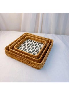 اشتري 3-Piece Vegetable Fruit Storage Basket Dim Sum Tray في الامارات