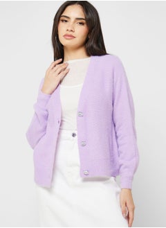 Buy V-Neck Knitted Cardigan in UAE