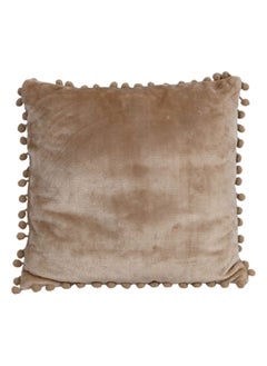 Buy Zen Flannel Cushion, Camel – 40x40 cm in UAE