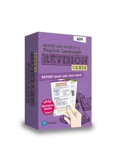 اشتري Pearson REVISE AQA GCSE (9-1) English Revision Cards: for home learning, 2022 and 2023 assessments and exams في الامارات