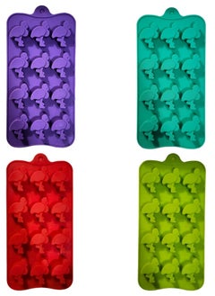 Buy Silicone Mold for Chocolate, Candy, Ice Cubes Multishape (Random Color) in Egypt