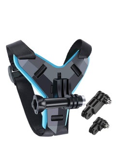 Buy Helmet Mount for GoPro, Motor Bike Cycle Helmet Chin Mount Strap Stand Action Camera Accessories Compatible with GoPro Hero 11 10 9 8 7 6 5 4 3 in UAE