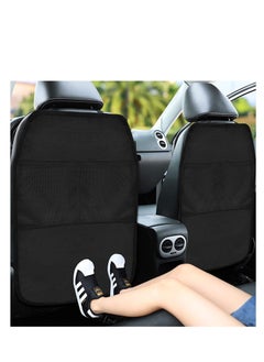 Buy Car Seat Kick Mats Anti-Dirty Back for Kids with Adjustable Strap Protector Cover 2 Mesh Pockets Protection of Your from Stain Mud Scratches in UAE