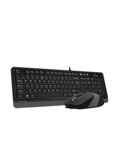 اشتري FSTYLER F1010 Multimedia Keyboard & Mouse Desktop Combo - Arabic / English Keys  | Black/Grey في مصر