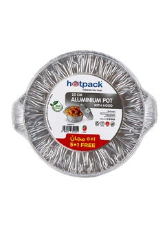 Buy Hotpack Aluminium Pot 25cm 5+1 FREE in Saudi Arabia