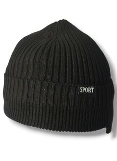 Buy Ice Cap Winter hat, wool lined with fur, with ears, unisex for cold nights in winter, with excellent material (sport) in Egypt