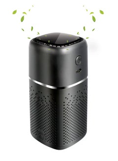 اشتري Car Air Purifier - Mini Portable Air Purifier with H13 True HEPA Filter, Dust - Quiet Personal Air Purifier for Car Traveling Bedroom Office Use (Black) في الامارات