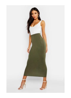 Buy Basic Jersey Midi Skirt in UAE