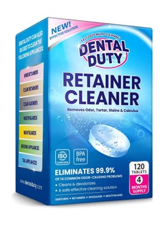 Buy Retainer and Denture Cleaning Tablets Cleaner Removes Bad Odor in UAE