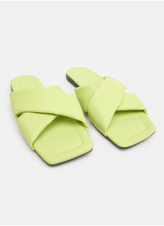 Buy Wide Cross Strap Slippers in Egypt